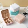 124be973-a3ff-44c0-ae31-c0bedbf9eeeb.jpg Small Square Ring, Earring, And Necklace Organizer Box - Pink