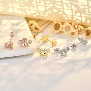 Women's Cute Crab Earrings Simple And Versatile Jewelry Gift