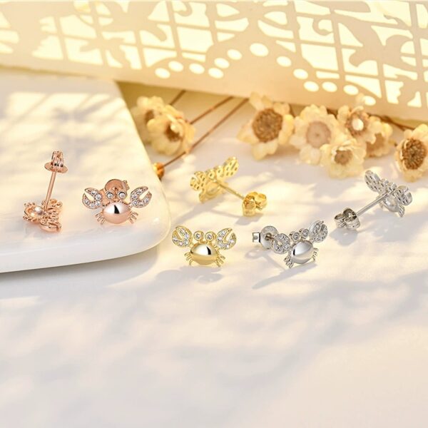 Women's Cute Crab Earrings Simple And Versatile Jewelry Gift