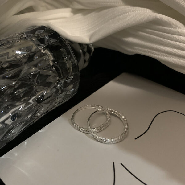 925 Sterling Silver Is Like A Star River Ear Ring Shiny Earring Ear Clip