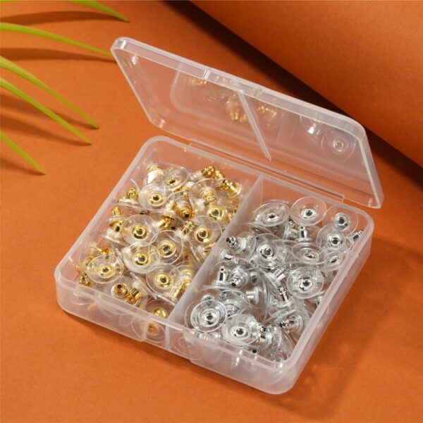 Delicate Little Items, There Are Two Styles Of Earrings With Uniquely Designed Rubber Stoppers, A Total Of 130 Pieces, Which Can Easily Protect Your Beloved Earrings.