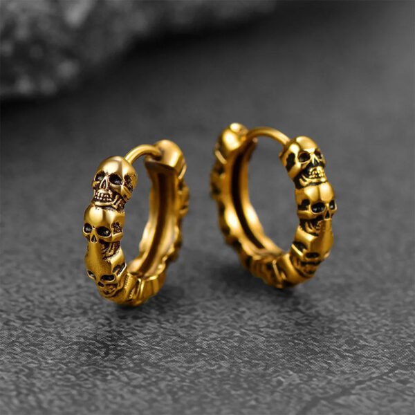 ac305617-6ec0-4dfe-bb3f-084c8e7b23be.jpg American Earrings Skull Vintage Texture Earrings