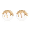 b39244ea-a725-4f19-88b9-f49fcd53fd68.jpg Liquid Metal Resin Stud Earrings Female Irregular