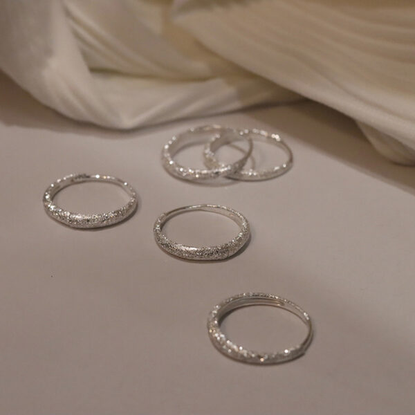 925 Sterling Silver Is Like A Star River Ear Ring Shiny Earring Ear Clip