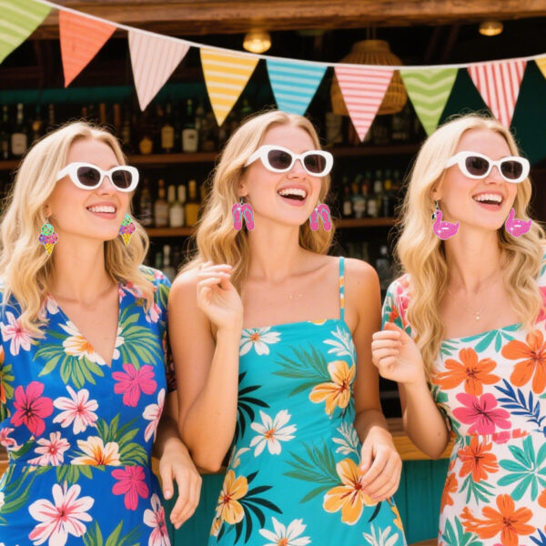 f0ce4f8c-92e9-45c8-b81b-6b39dee88b9e.jpg 10 Pair Hawaii Theme Rhinestone Painting Earrings