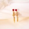 ff93bb5d-1047-4c07-8ff9-dd70f5b2bef9.jpg Gold-plated Diamond Tassel Earrings Eardrops Jewelry For Women