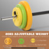 9df4319b-590b-479f-bed1-c742795ecb98.jpg 20kg Barbell Weights Set, Adjustable Weights With Non-slip Handle, For Women And Men Home Gym Exercise Weight Strength Training