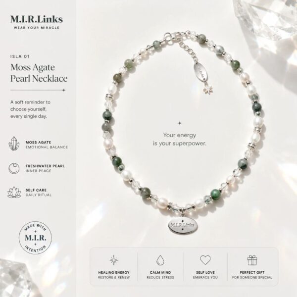 ISLA-MOSS-PEARL-001-main ISLA Moss Agate Pearl Necklace | Self Care Crystal Jewelry for Emotional Balance